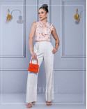  Blusa Social Feminina em Crepe Estampada