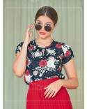 Blusa Feminina Social Estampa Floral