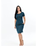 Vestido Chemise Chambret Casual Elegante com Botões.