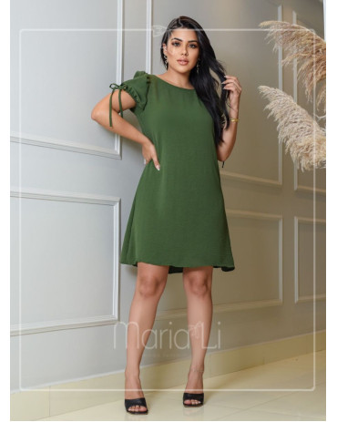 Vestido Soltinho Midi Liso Simples Moda Evangelica